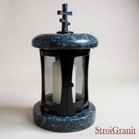 Лампада гранит Блю Перл. Черный. 4 700 ₽/шт    