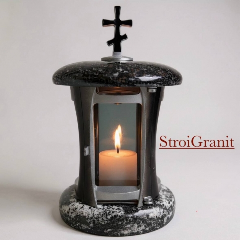 Лампада гранит Амфиболит. Серебро. 4 200 ₽/шт 