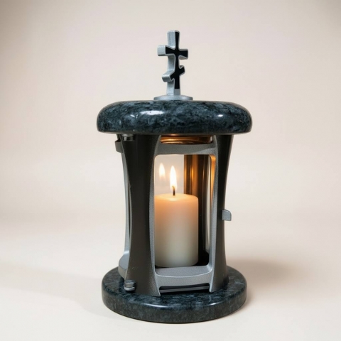 Лампада гранит Блю Перл. Серебро. 4 700 ₽/шт   